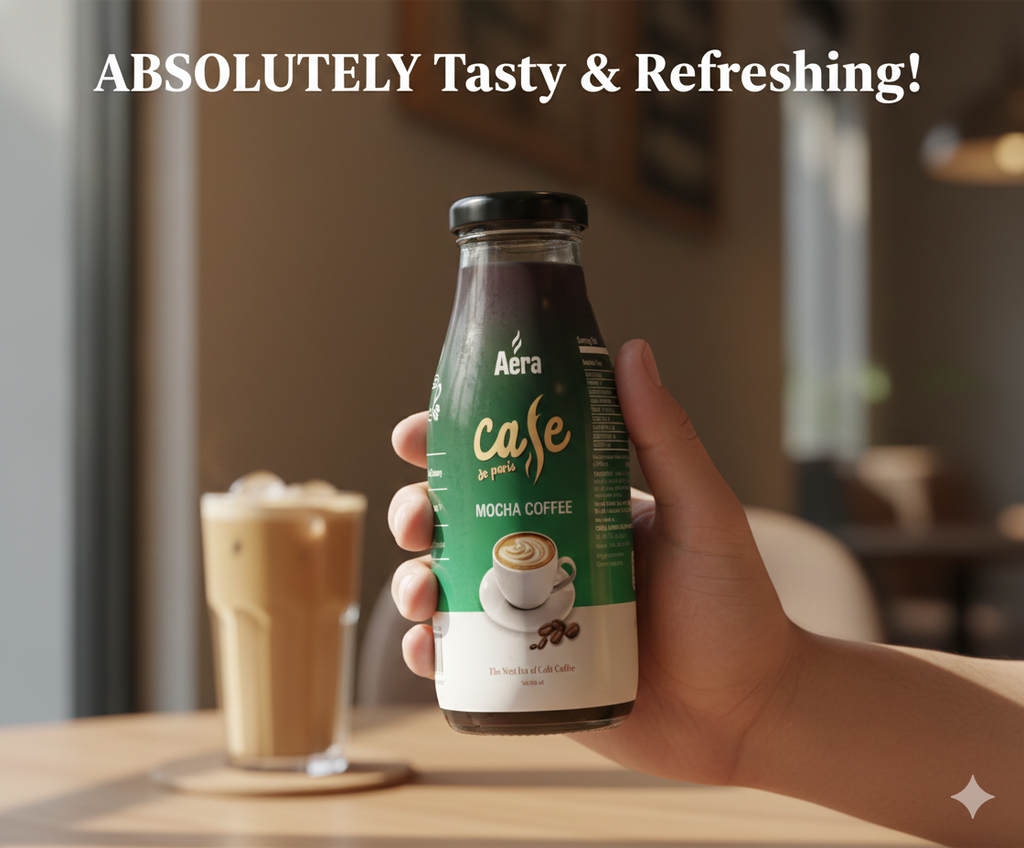 Aera Café Mocha Cold Coffee 200ml Pack of 4 – Chocolate Flavoured Coffee