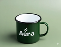 Green Enamel Mug
