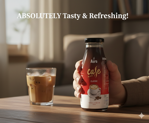 Aera Café Classic Cold Coffee 200ml Pack of 4 – Smooth Ready to Drink Coffee